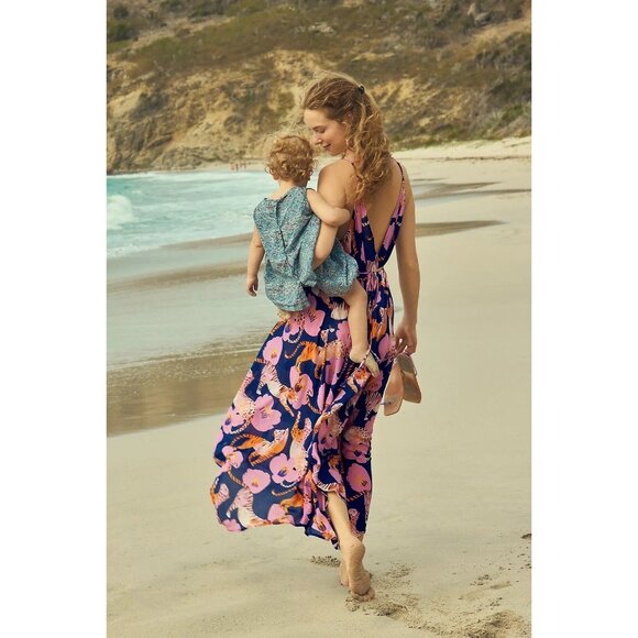 Anthropologie Claire Colin Wildlife Print Midi Dress - Picture 9 of 10